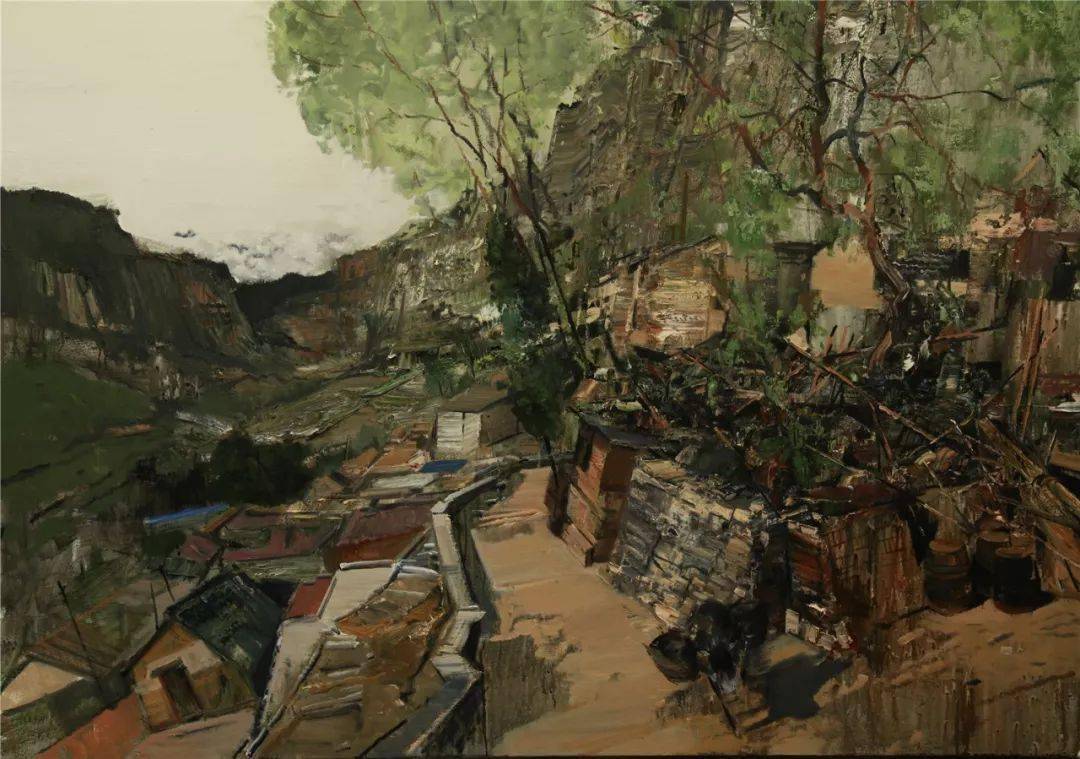 白羽平 北方风景_cm_布面_油画