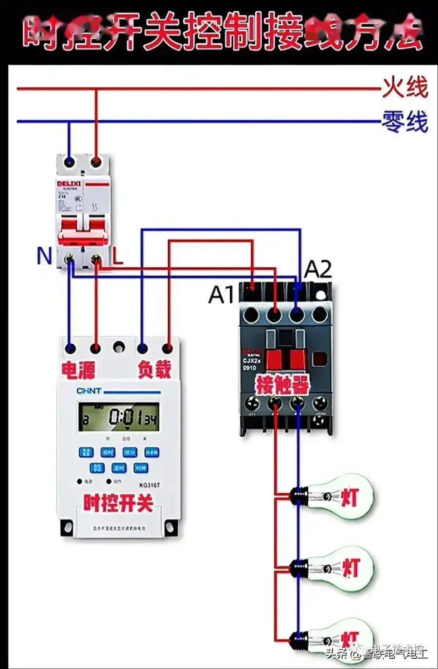 電機控制電路實物彩圖合集,學會了這些電路你就是師傅_接線_保護_質疑