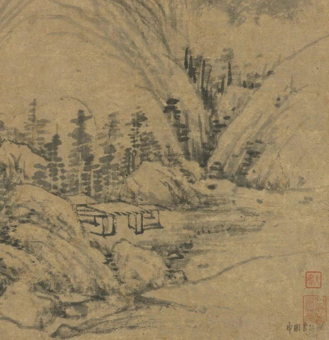 赏画| 黄公望《山水册页》_寿之_版权_画幅