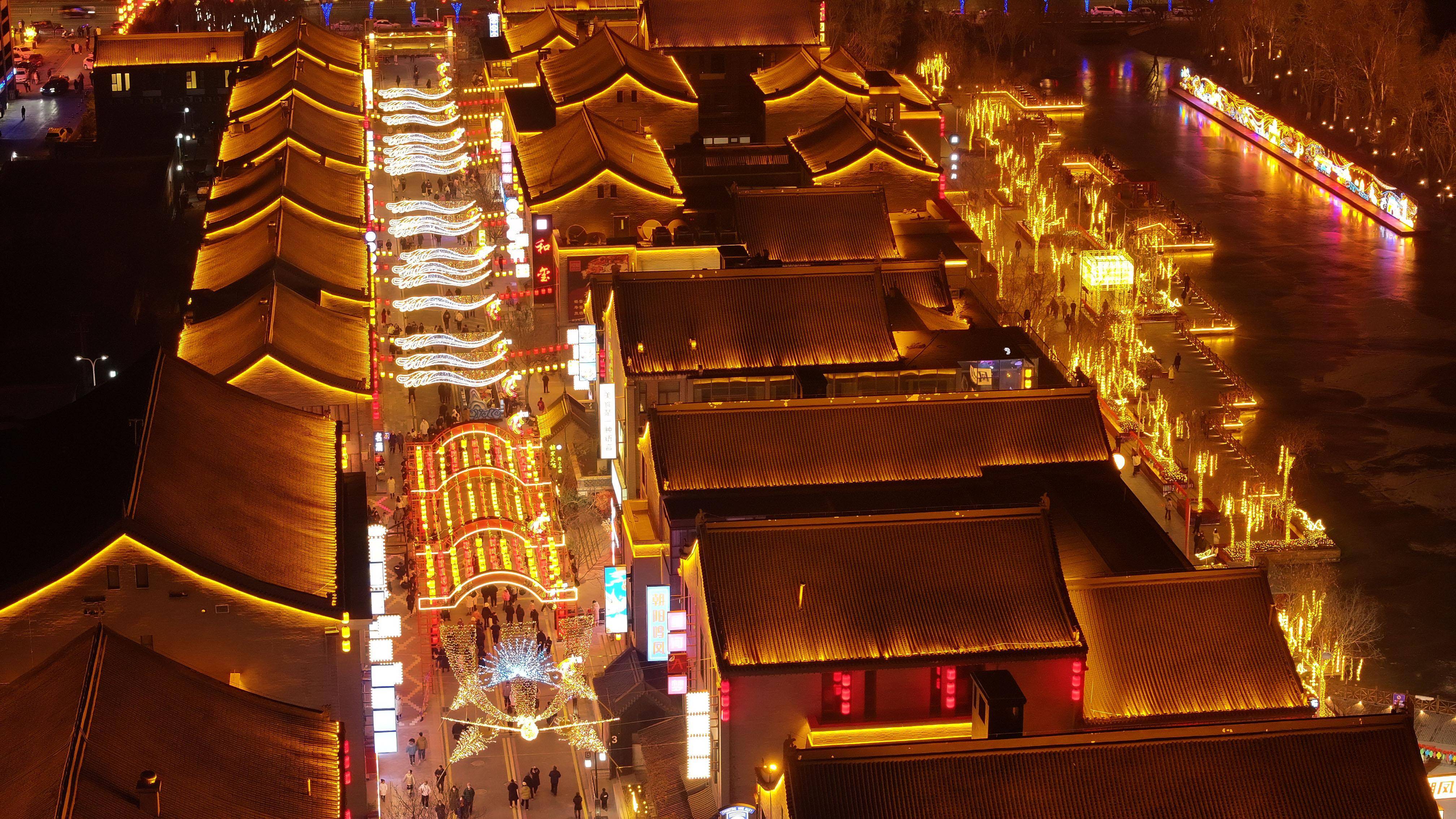 银川夜景图片 真实图片