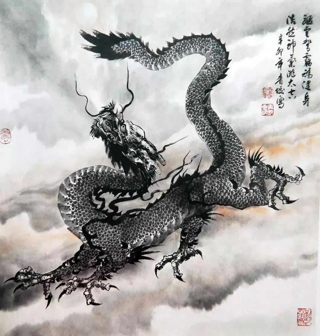 中国画龙画家图片