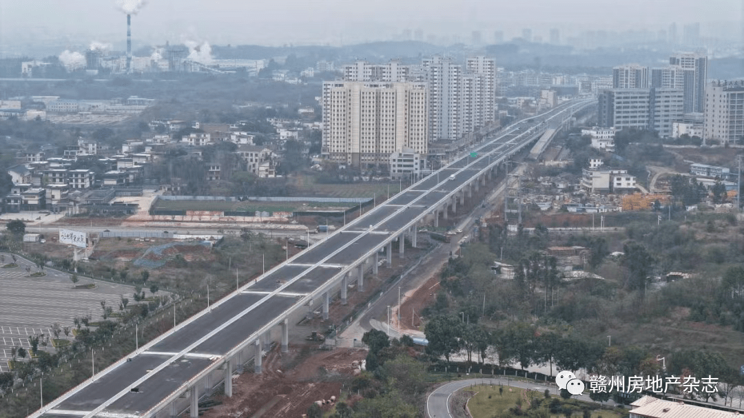 南康段進行實施,西起南康區創勝路東側,東至新世紀大橋西側引橋,全長