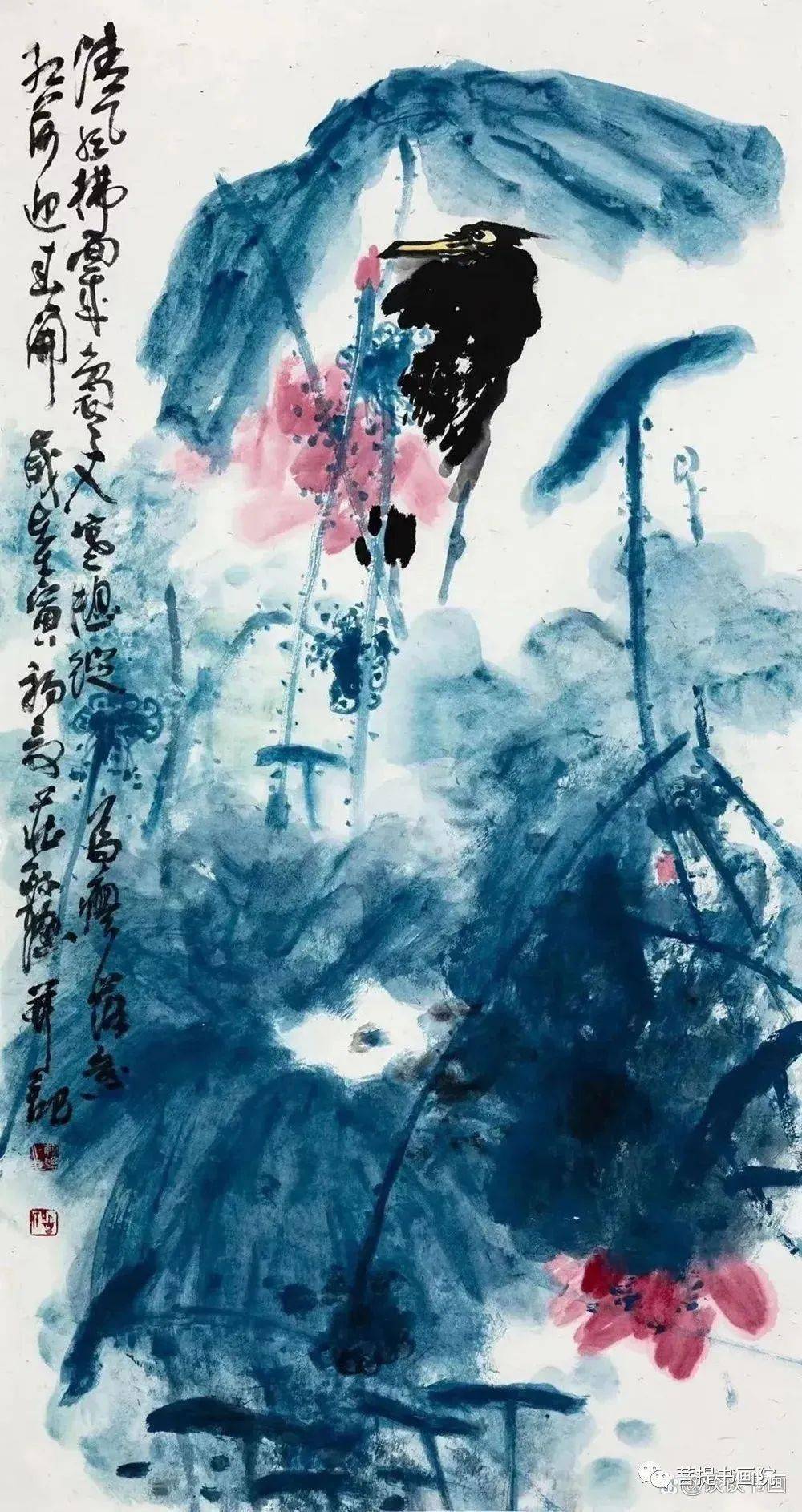 谭老师为你介绍庄毓聪大写意花鸟画作品